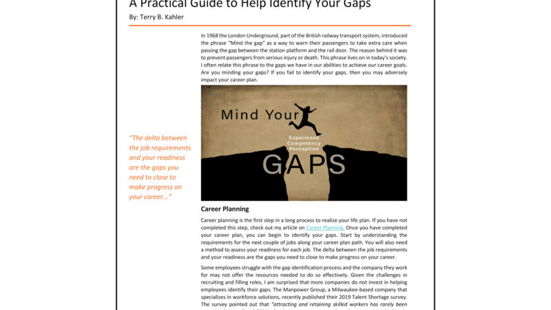 Mind Your Gaps: A Practical Guide to Identify Your Gaps