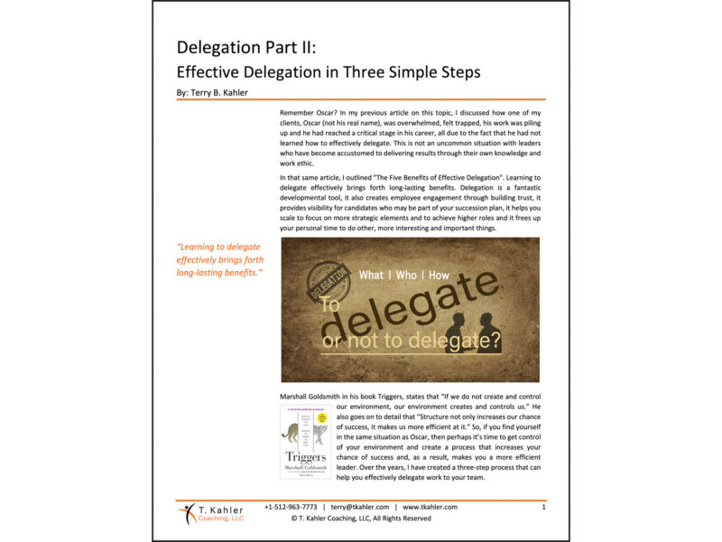 Delegation Part 2 Article in PDF